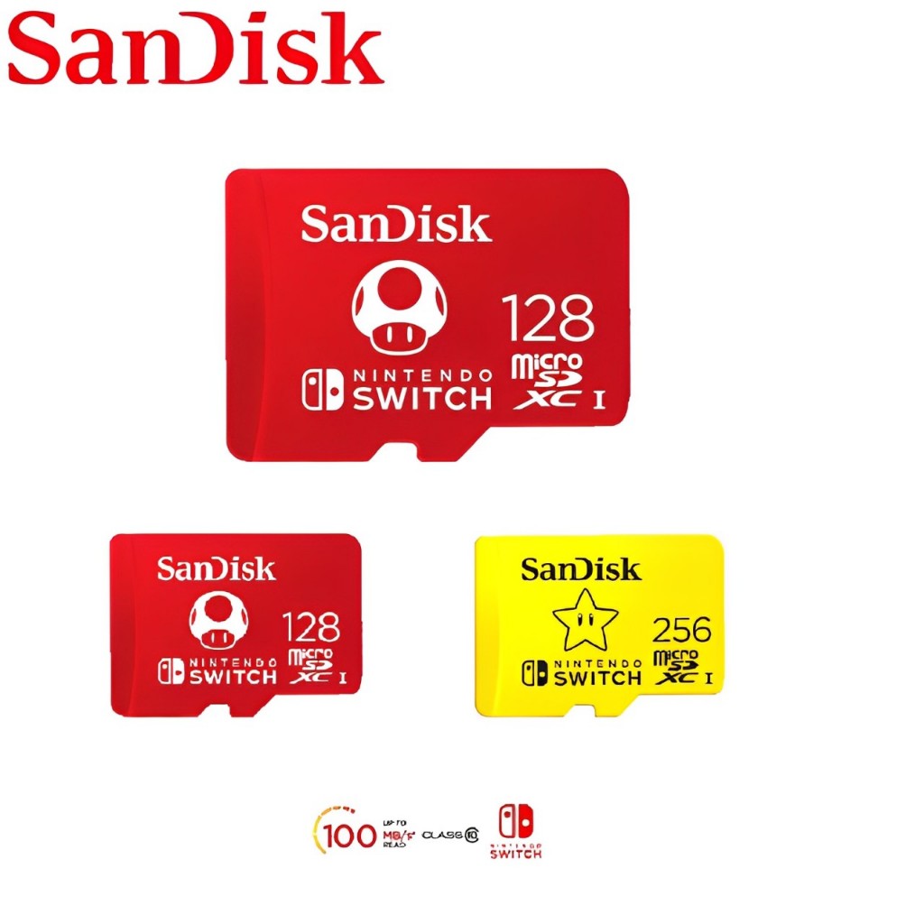 SanDisk Nintendo Switch SD Card 128GB/256GB MicroSD Card UHS-I C10 ...