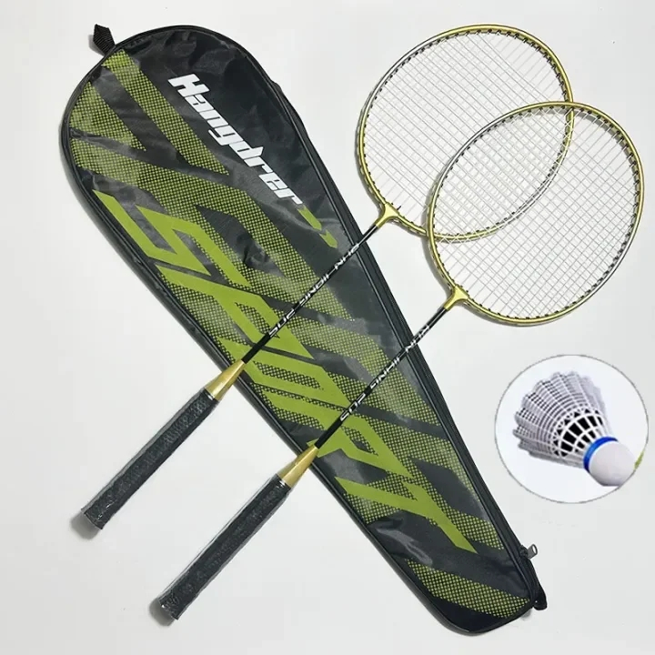 2PCS Badminton Racket Carbon Firber Training Competition Adult Aluminum ...