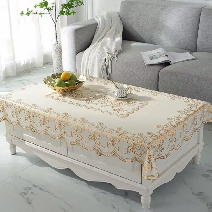 Tablecloth Pvc Table Cover Table Mantel Waterproof 0ilproof Exquisite ...