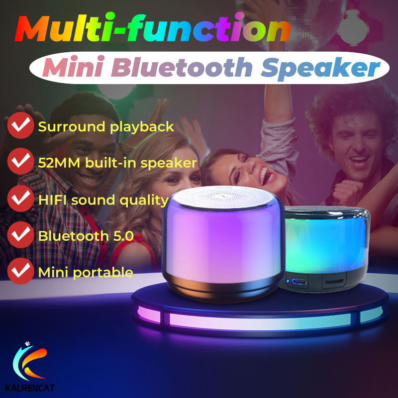 Mini Wireless Bluetooth Speaker Smart Portable Speaker TF Card Outdoor ...