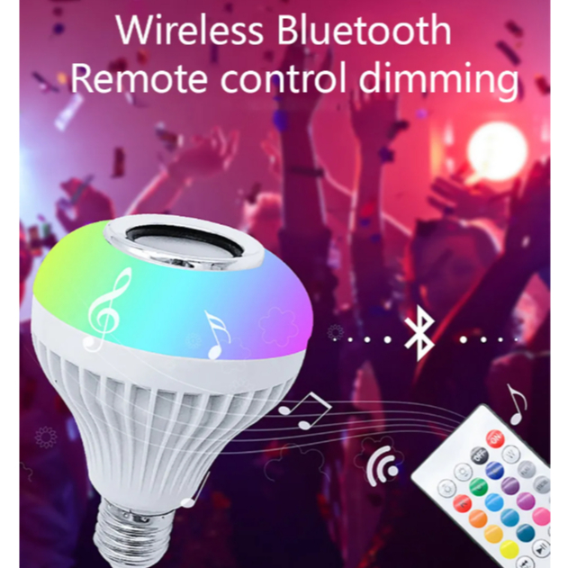 [a3] Led Music Bulb with Bluetooth Speaker RGB Multicolor Adjustable ...
