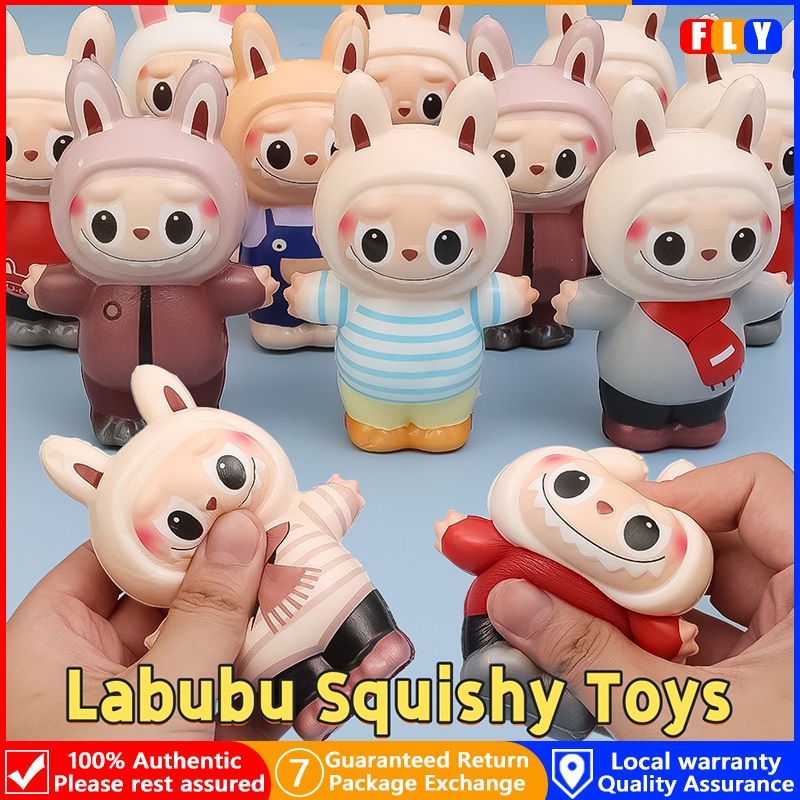 Labubu Decompression Toy Adults Kids Stress Relief Squeeze Toy Slow ...