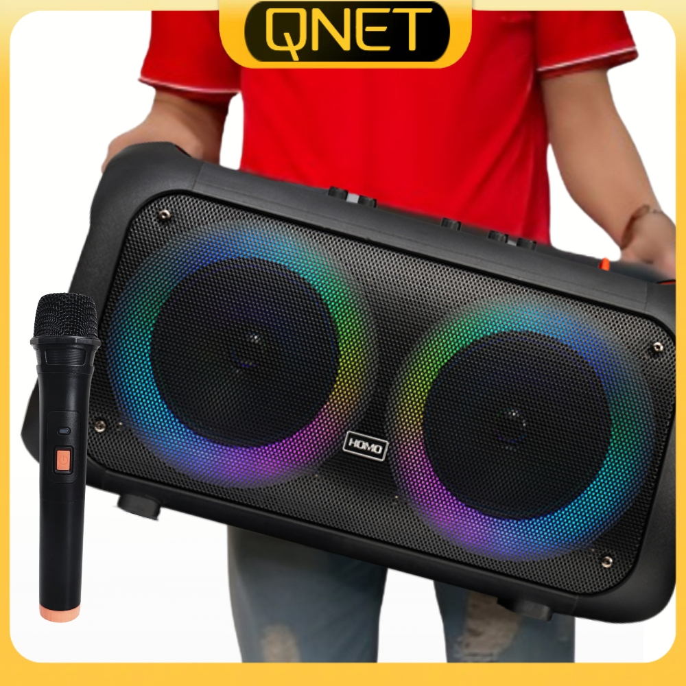 Karaoke Set 1709 Wireless Bluetooth Speaker with Wireless Microphone ...