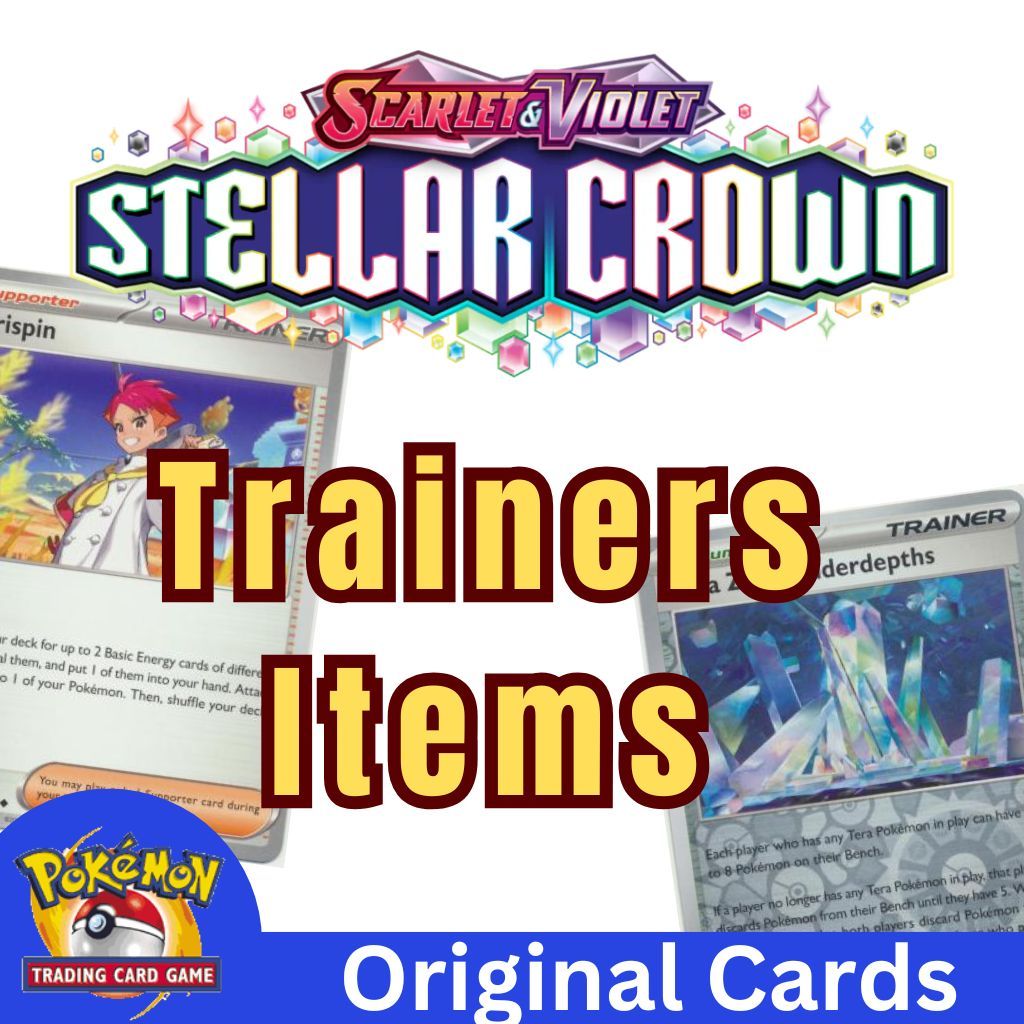 Stellar Crown Trainers and Items - Pokemon TCG playable cards - Scarlet and  Violet | Shopee Philippines