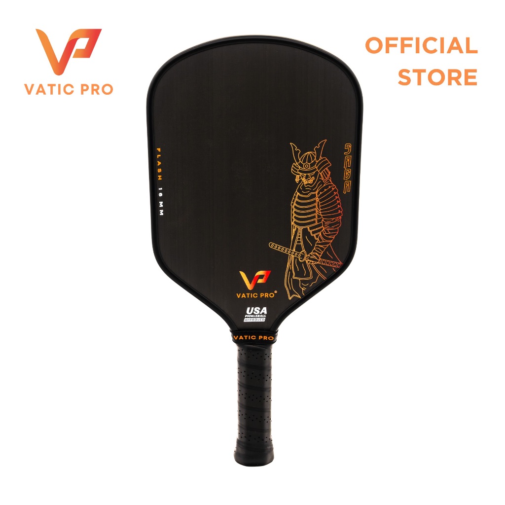 Vatic Pro Saga Flash Pickleball Paddle 16mm / 14mm - With Paddle Cover ...