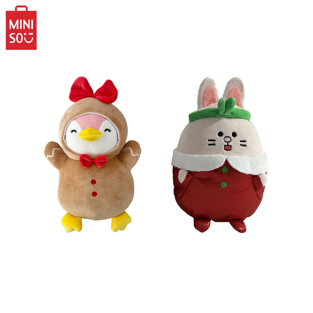 MINISO Mini Family Christmas Eve Ginger Penguin/ Pink Rabbit | Shopee ...