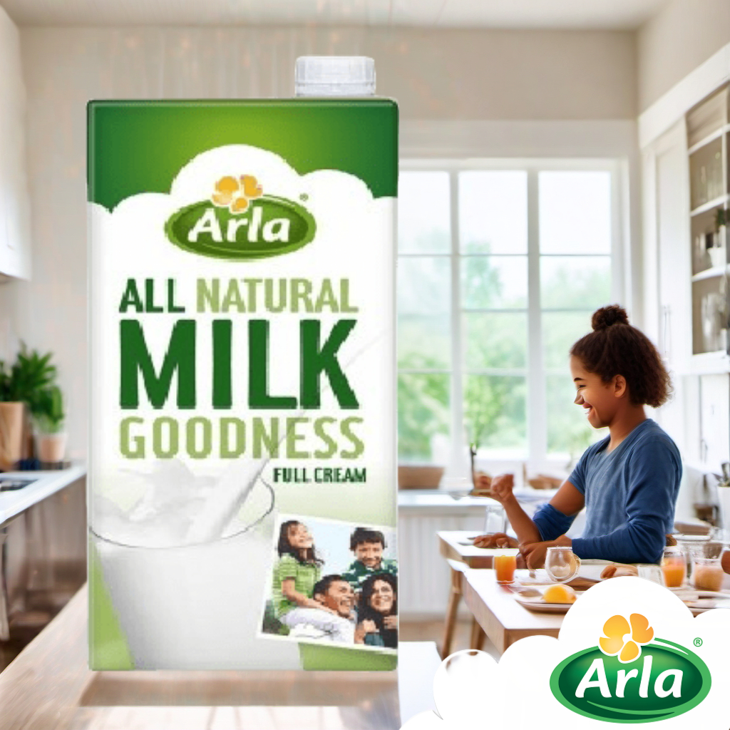 Arla All Natural Milk Goodness Full Cream 3.5% x10L - Creamy, Healthy ...