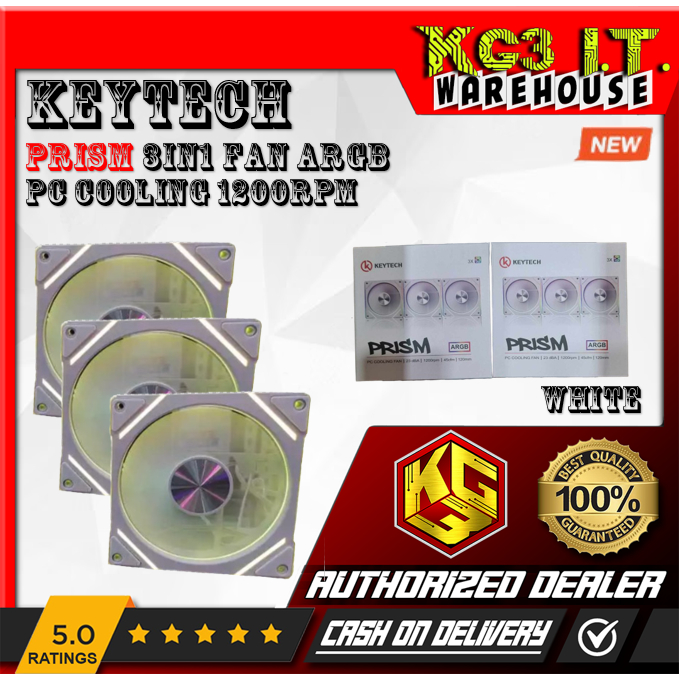 Keytech Prism 3in1 Fan BLACK / WHITE | Shopee Philippines