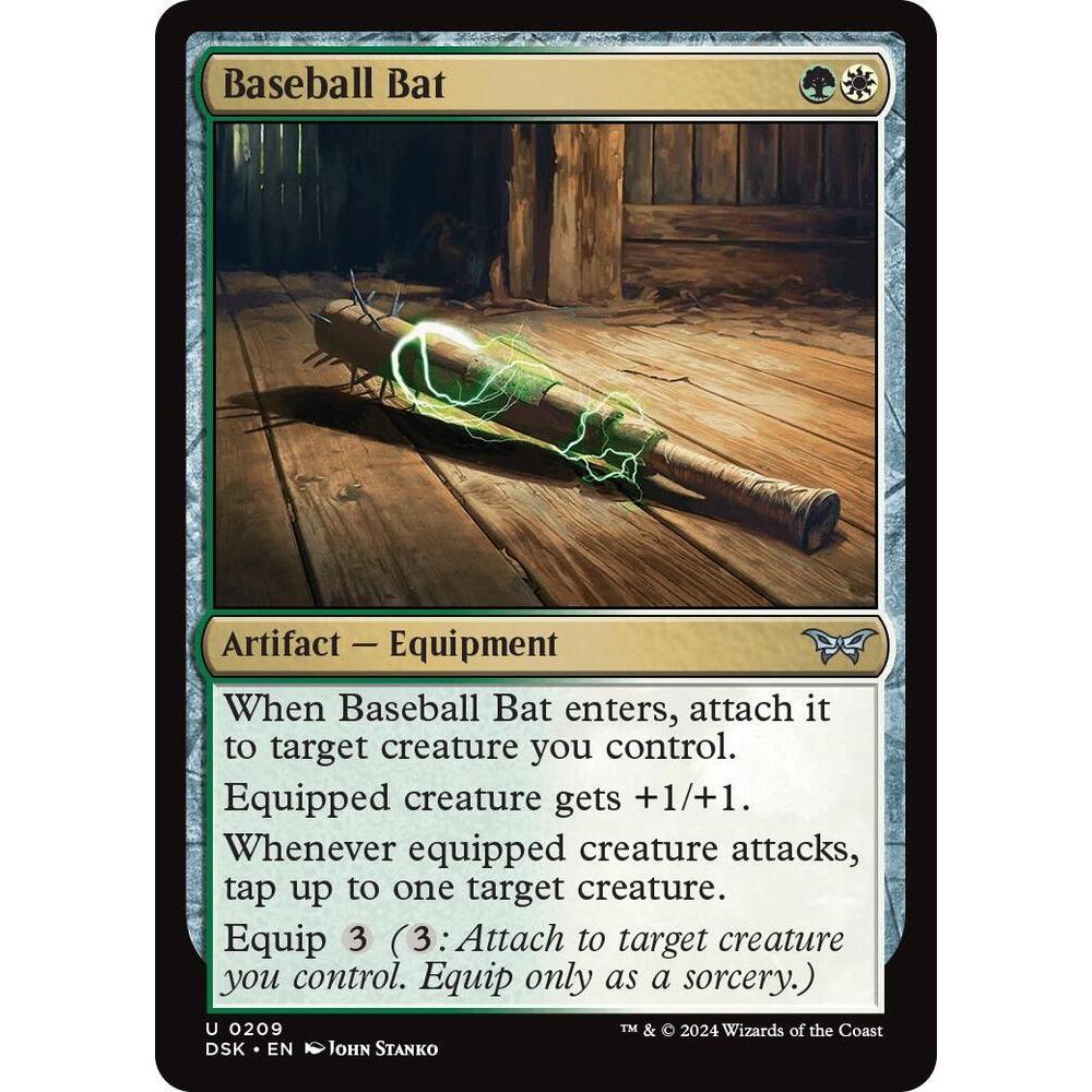 Magic the Gathering - Baseball Bat - MTG Multicolored Green / White ...