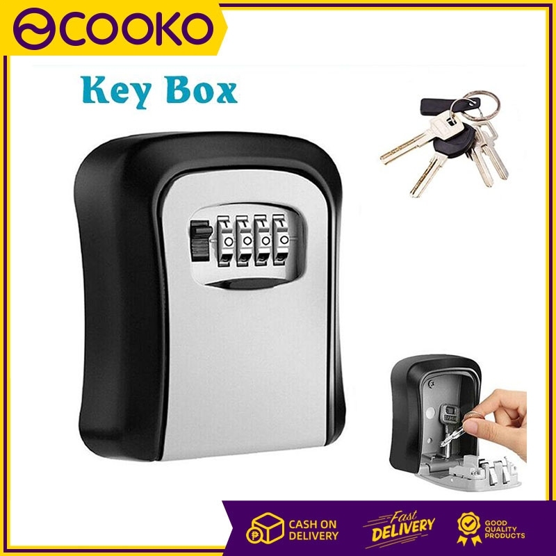 Home Waterproof Security Key Safe Box 4 Digit Combination Password Key ...