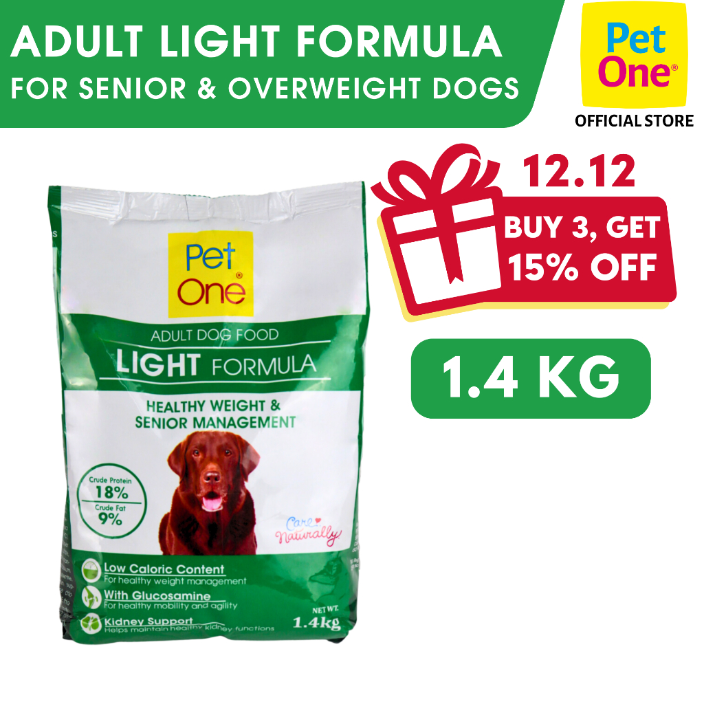 Pet One Adult Light Formula Dry Dog Food 1.4 kg