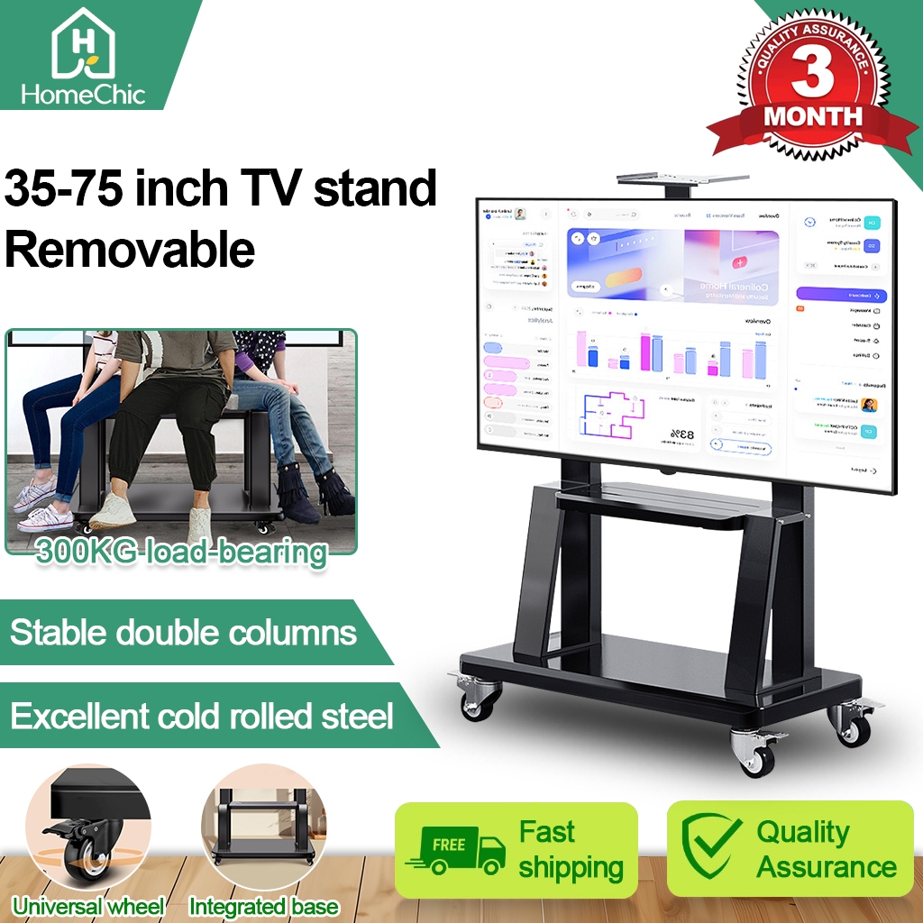 TV stand floor stand removable 360 ° rotation, 32-80 inches universal ...