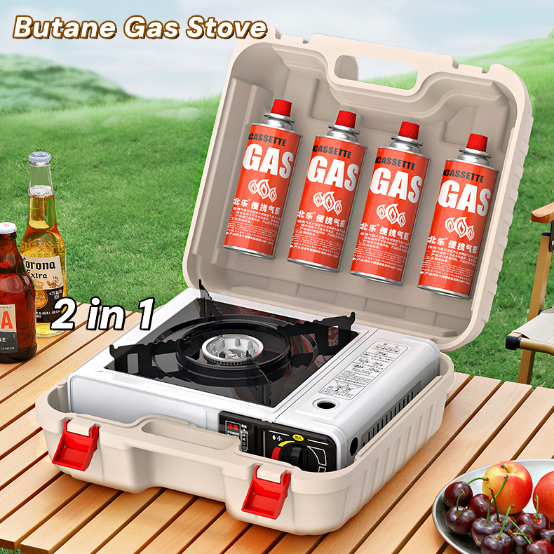 Portable butane gas stove with case portable gas stove outdoor travel 2 ...