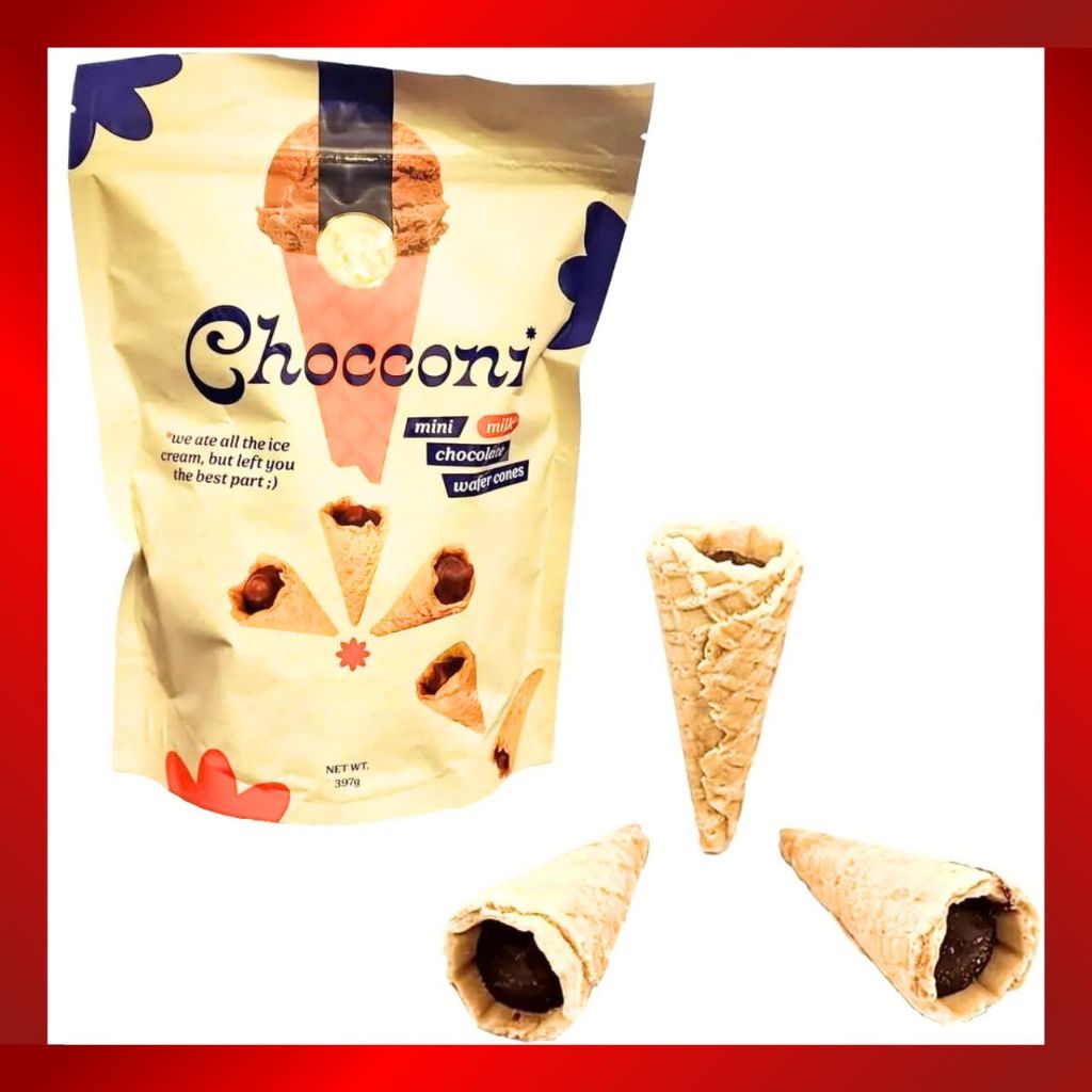 Chocconi Mini Milk Chocolate Wafer Cones 397g | Shopee Philippines