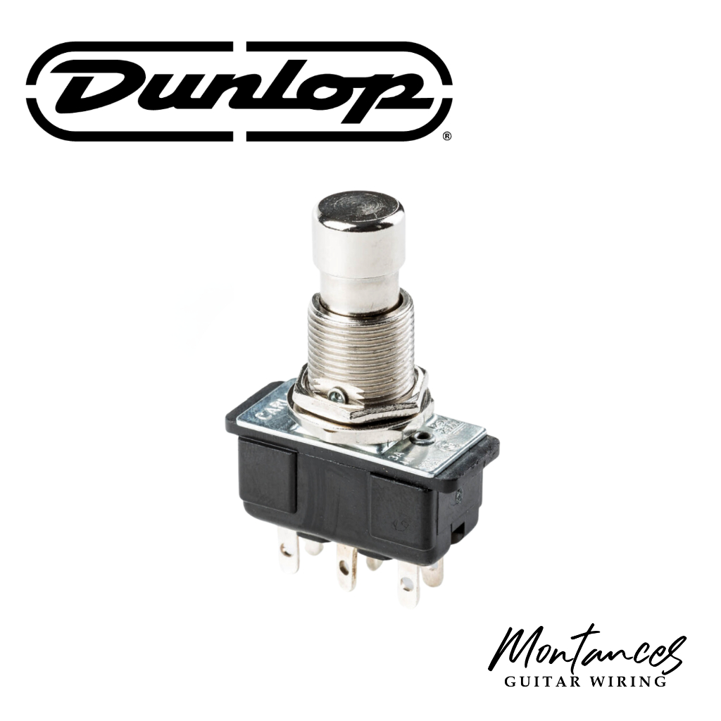 Switch - Dunlop DPDT Latching Footswitch, Solder Lugs, for Guitar ...