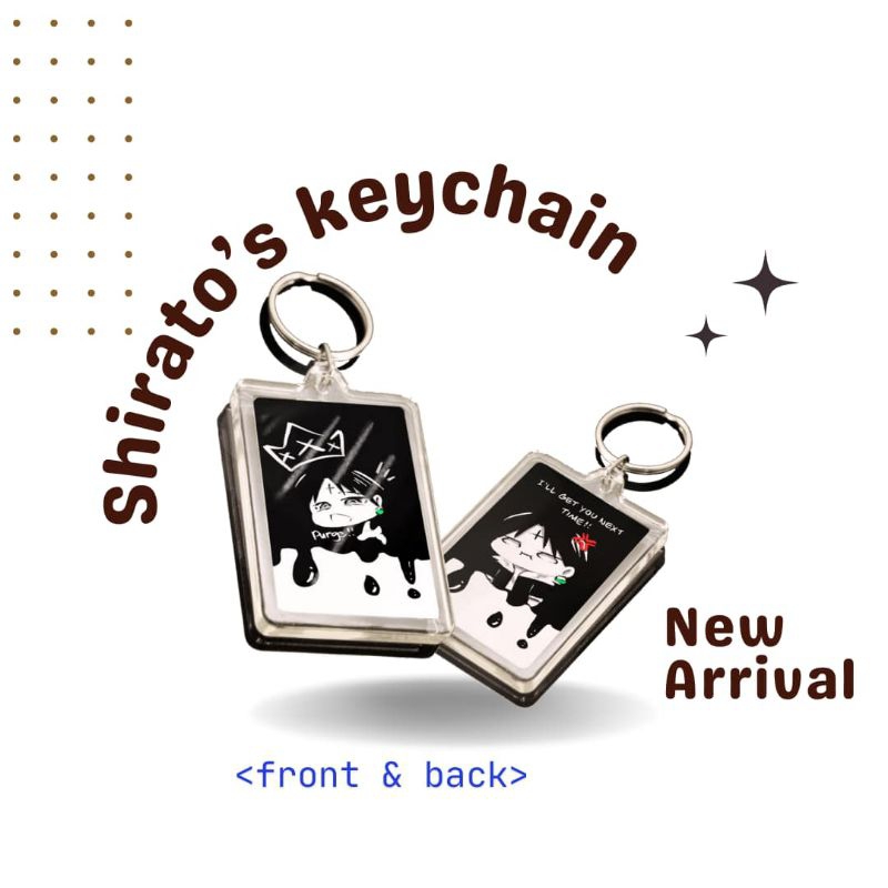 Shirato Keychain | Adorable Mikio Chrollo lucilferr Chibi Purge Design ...