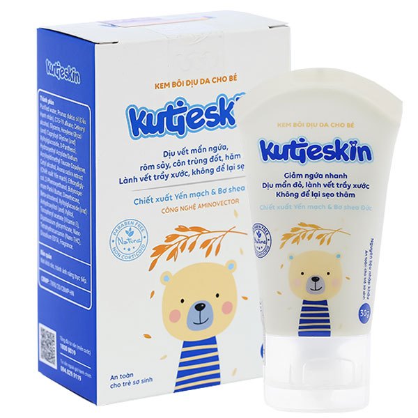 Kutieskin baby skin soothing cream, soothes rashes, heat rash, insect ...