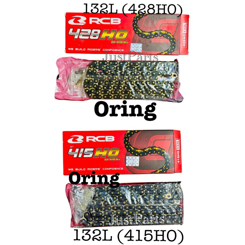 RCB CHAIN ROLLER ORING TYPE BLACK (GOLD) 415HO | 428HO | Shopee Philippines