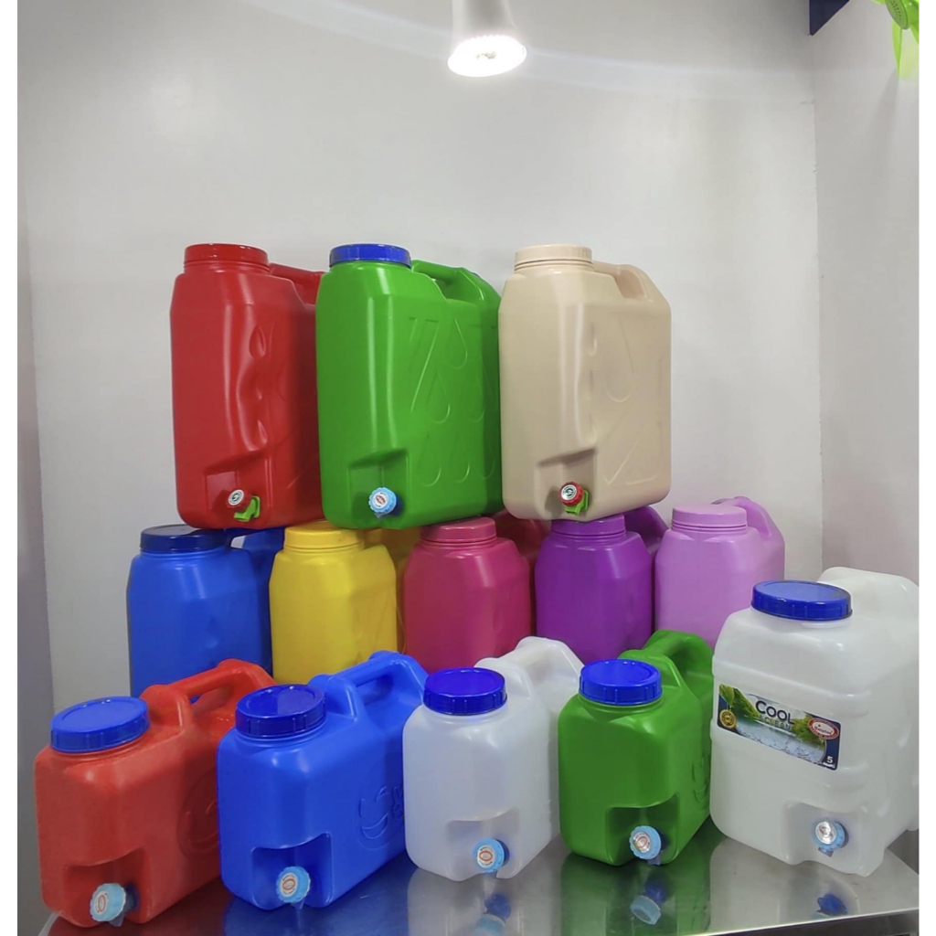 Colorful 5 Gallon Water Container with faucet | Shopee Philippines