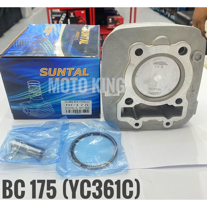 SUNTAL CYLINDER WITH PISTON KIT STD KAWASAKI BARAKO/BC175 (YC361C ...