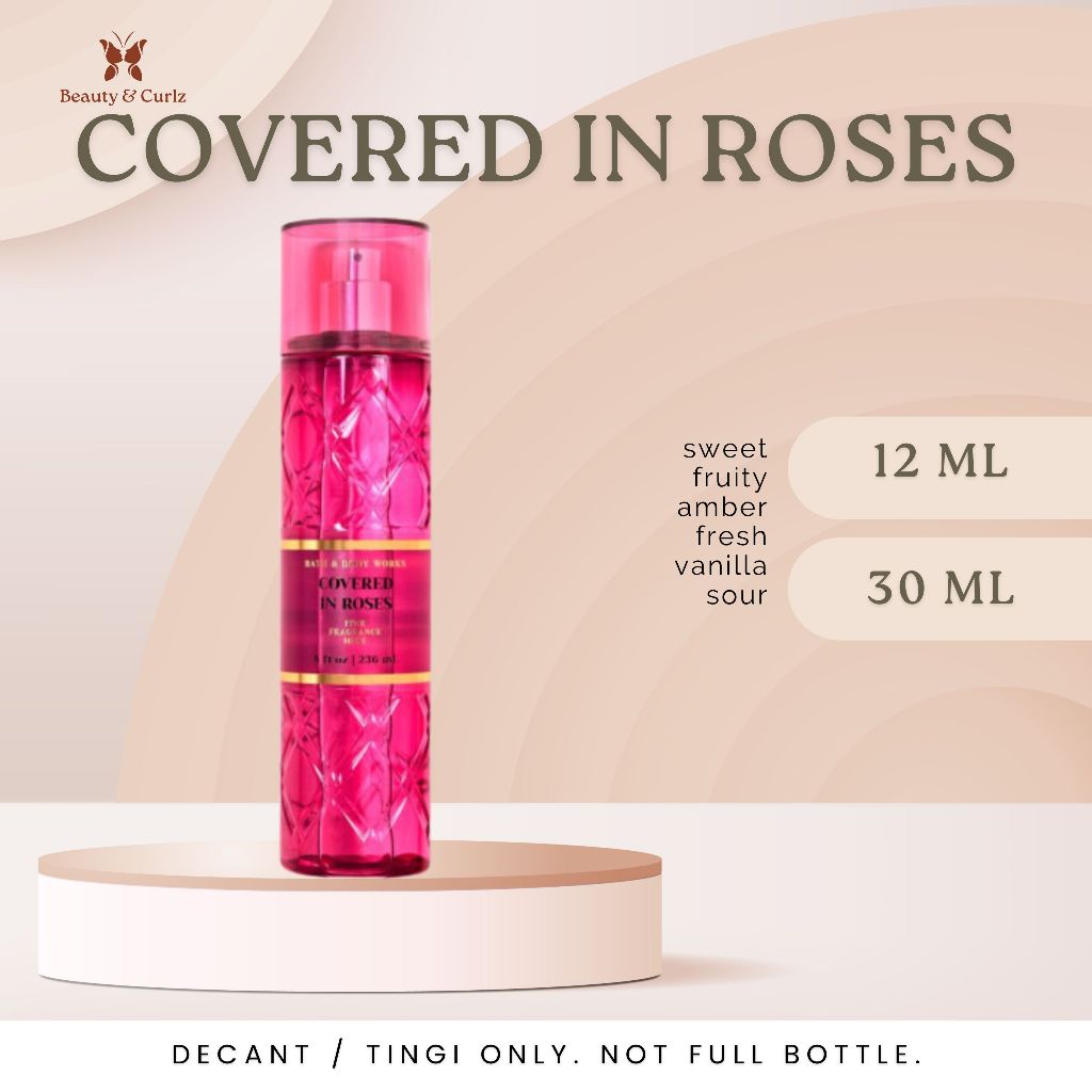 COVERED IN ROSES (P DM DEL!NA DUP3) 12mL 30mL | Shopee Philippines