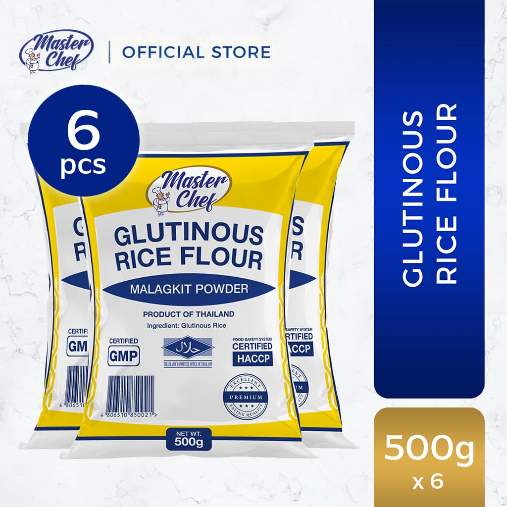 Master Chef Premium (Malagkit) Glutinous Rice Flour 500g x 6's | Shopee ...