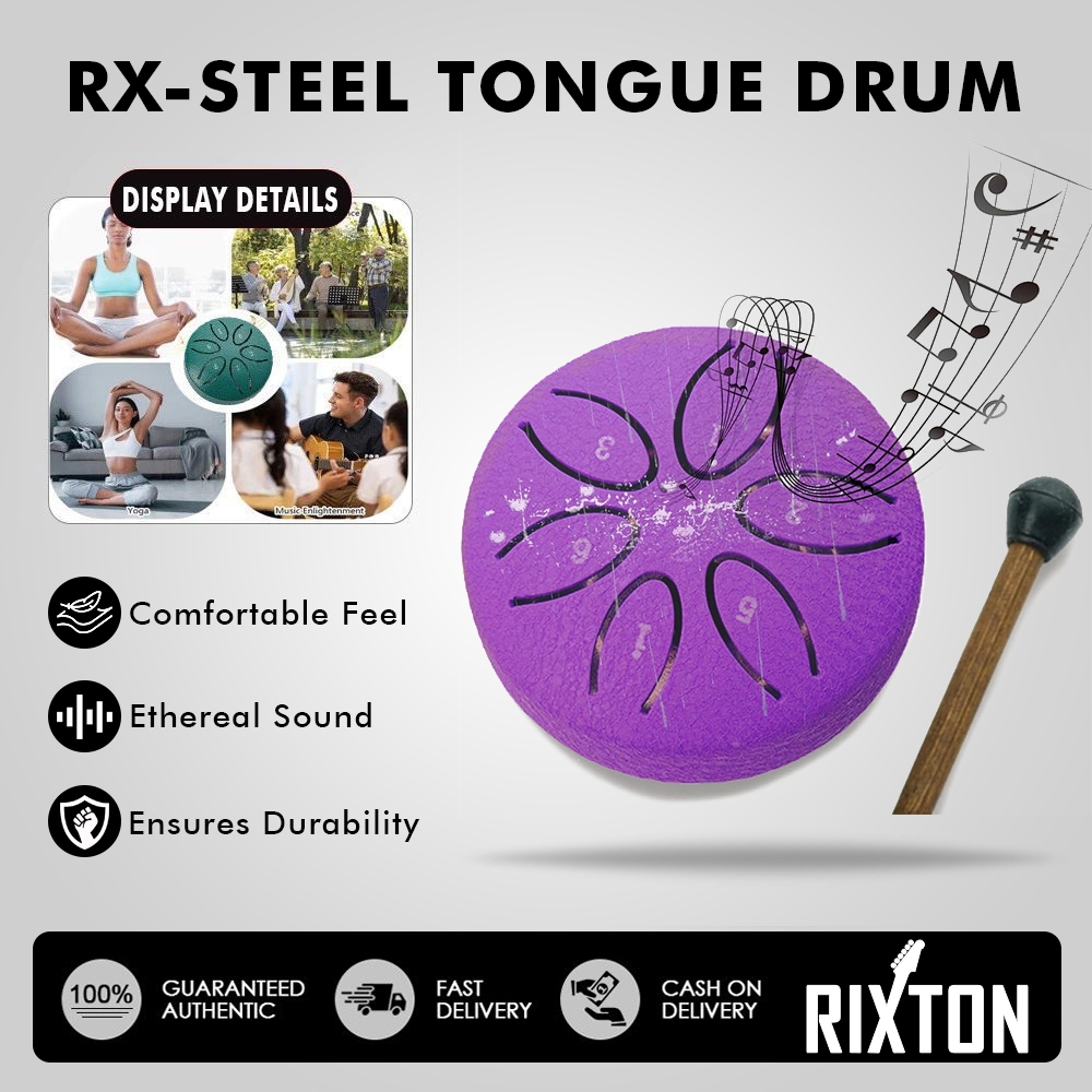 LYEAA 3 Inches 6 Notes Rain Drum - Perfect for Outdoor Rain Chime, Yoga