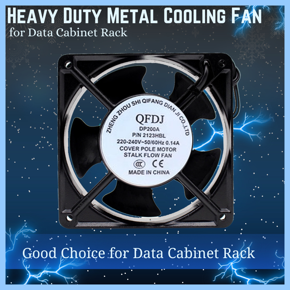 Heavy Duty Metal Rack Mountable Cooling Fan for [Data Cabinet Rack ...