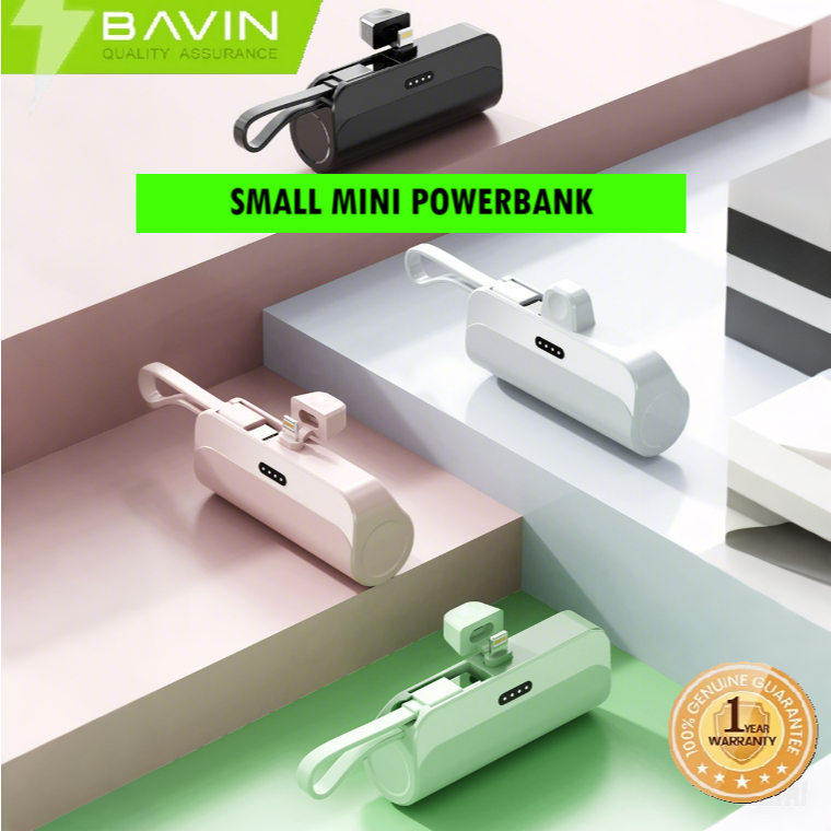 Bavin 10000mAh Mini Fast Charging Powerbank Support Type C / iPh ...