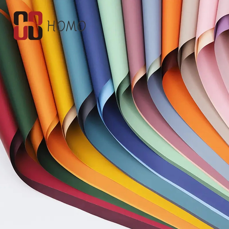 【20pcs】58cm×58cm Two-Sided Colored Bouquet Wrapper Packaging Paper Gift ...