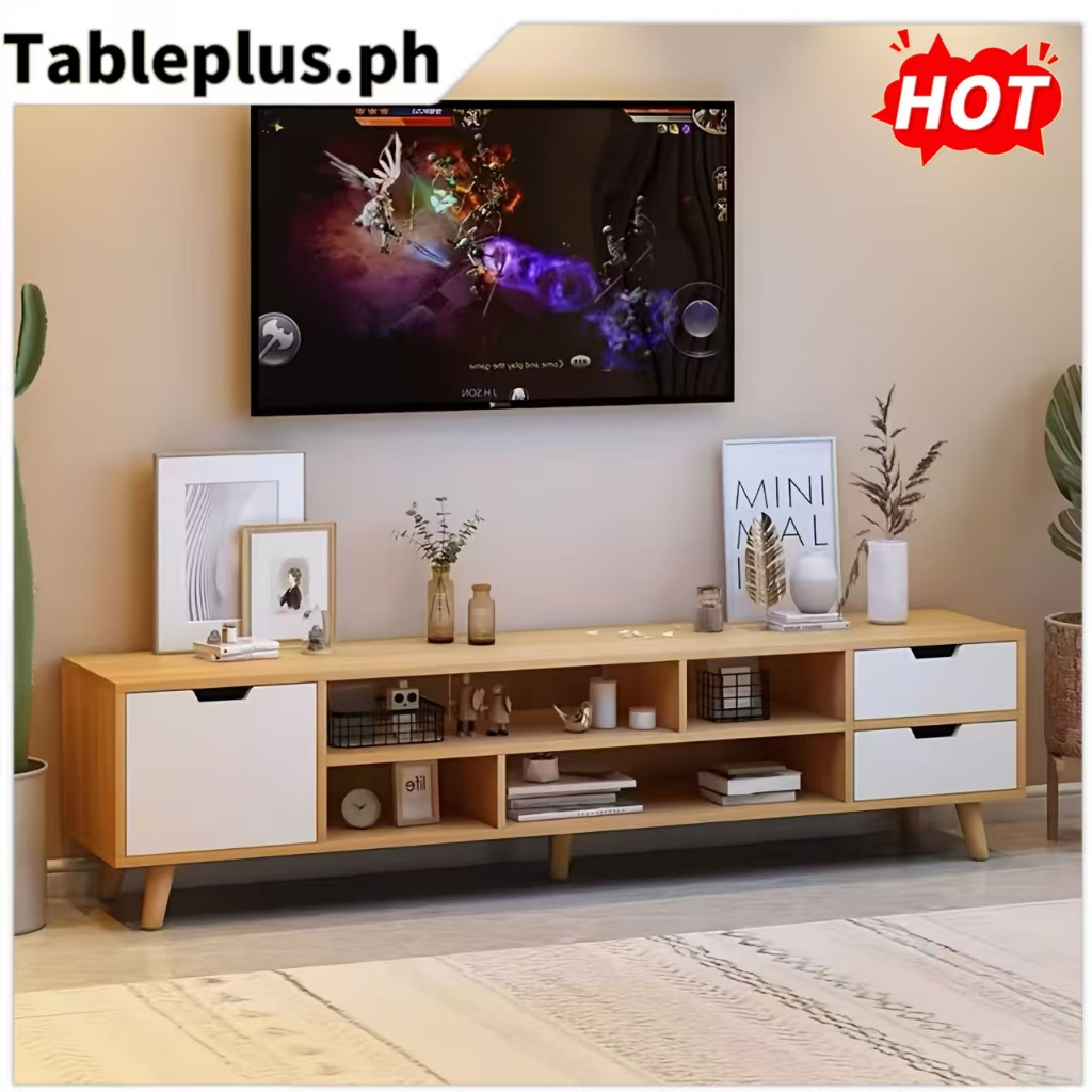 COD 120CM TV Rack Cabinet Table Multifunctional Table Modern Living ...