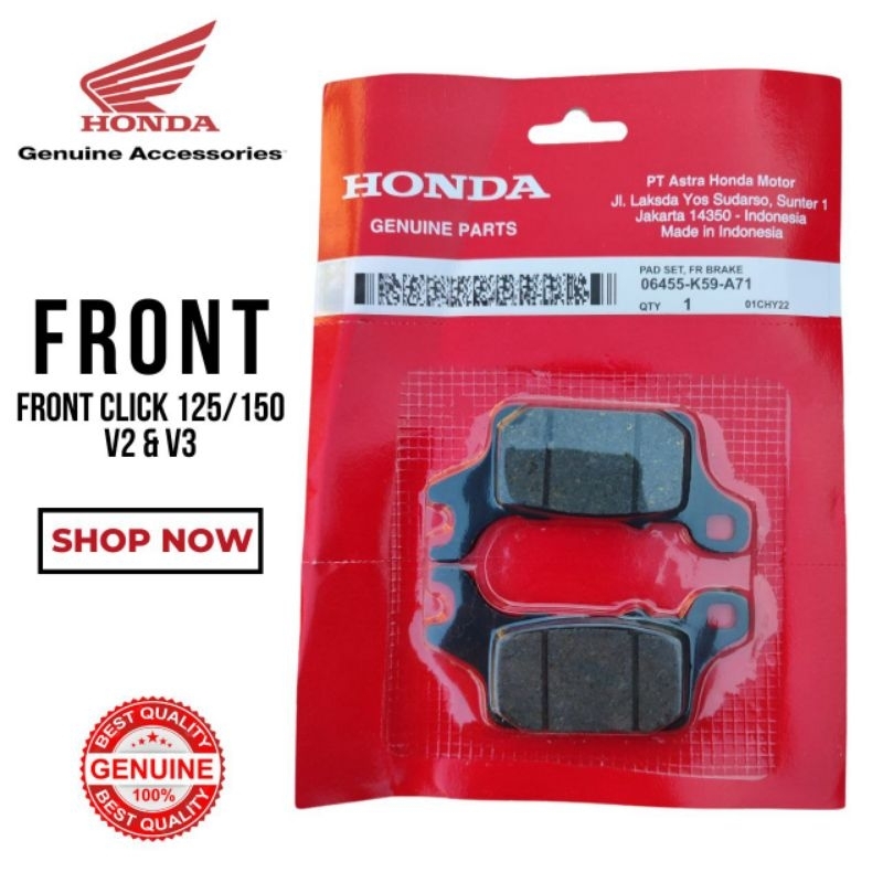 HONDA Genuine Parts | Honda Click 125or150 Rear Brake Shoe and Front ...
