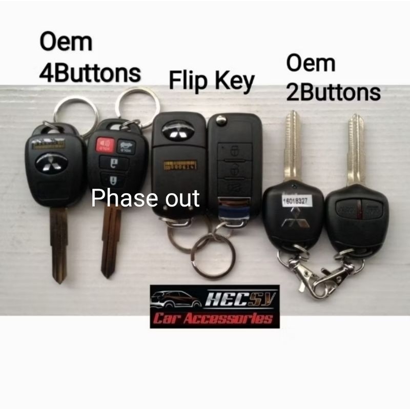 Mirage Lancer Expander Car Key Mitsubishi Alarm Keyless entry FlipKey ...