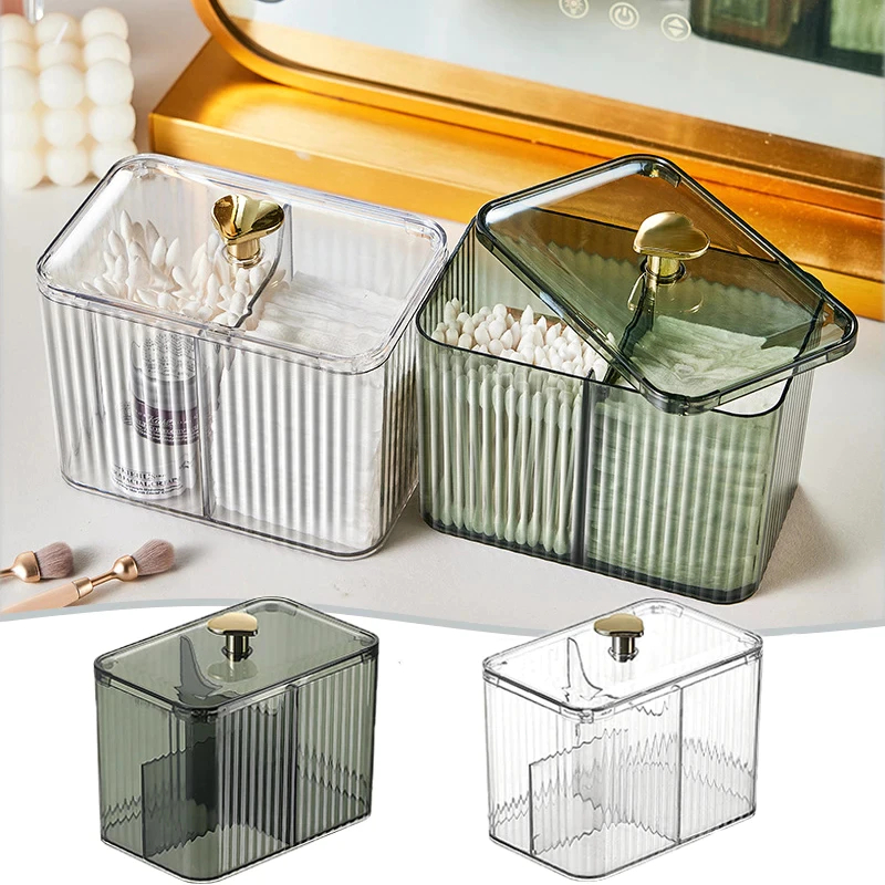 Makeup Cotton Storage Box Dustproof Makeup Removal Cotton Box Cosmetics ...