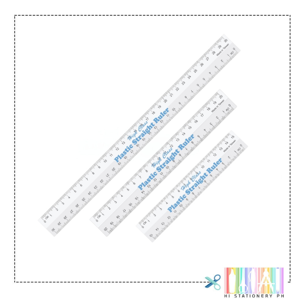 30cm/12in Plastic Soft Ruler Transparent Ruler Flexible Ruler Per Piece ...