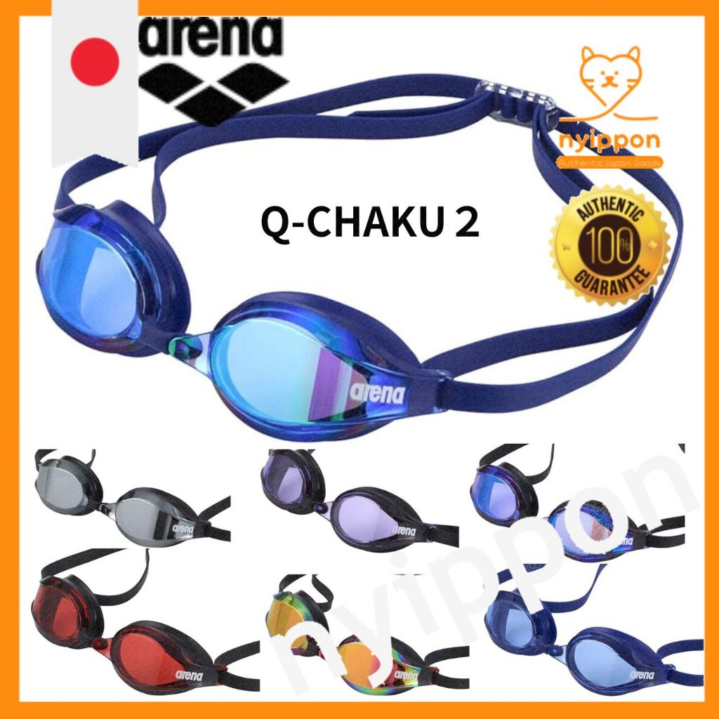 FINA Approved Arena Racing Swim Goggles - Q-CHAKU2 - Anti-Fog Lens ...