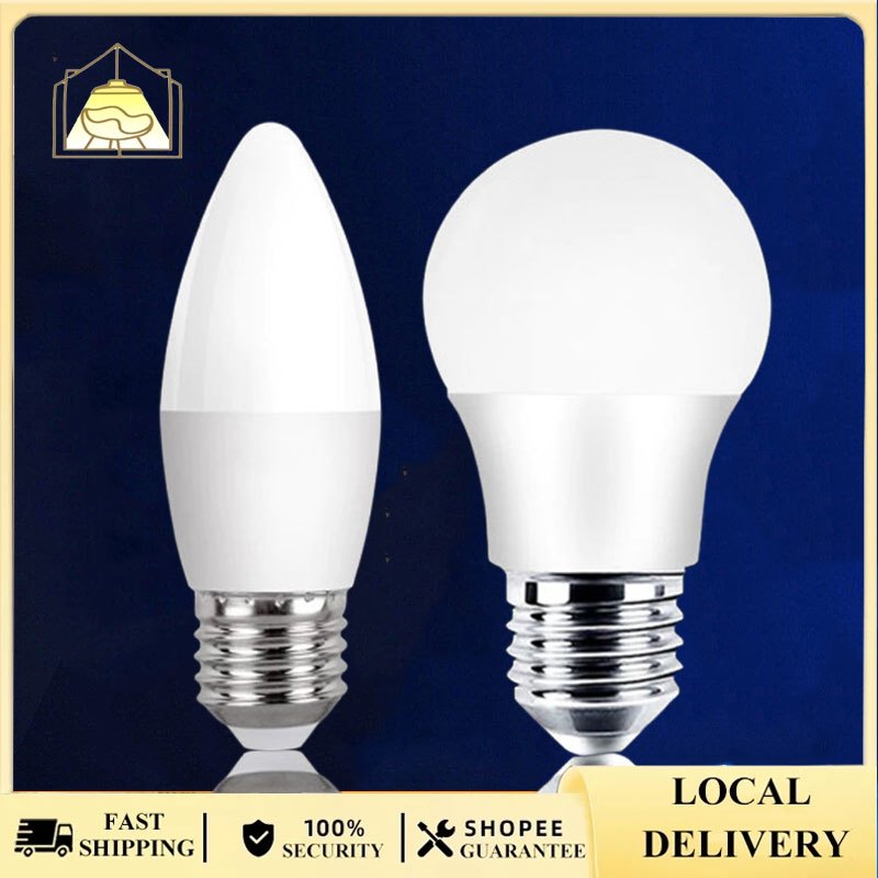 E27 Interface LED Bulb Light 7W 9W 220V-240V White Light Warm Tri-color ...