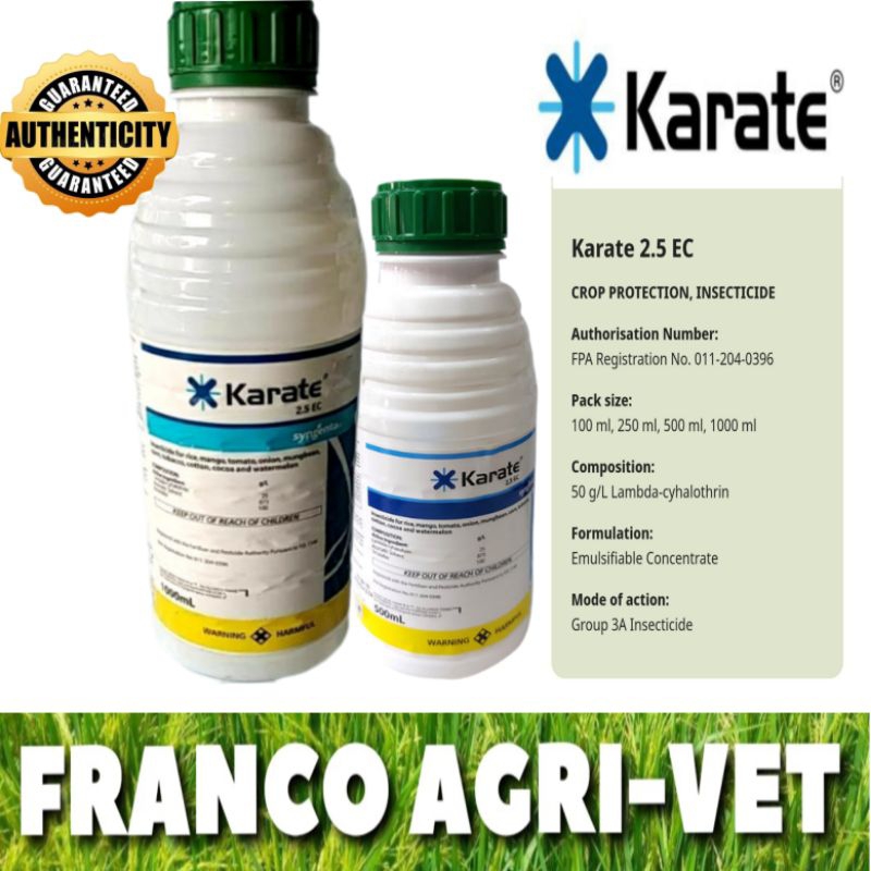 Karate 2.5 EC Insecticide by Syngenta ( 500ml / 1 Liter ) | Shopee ...