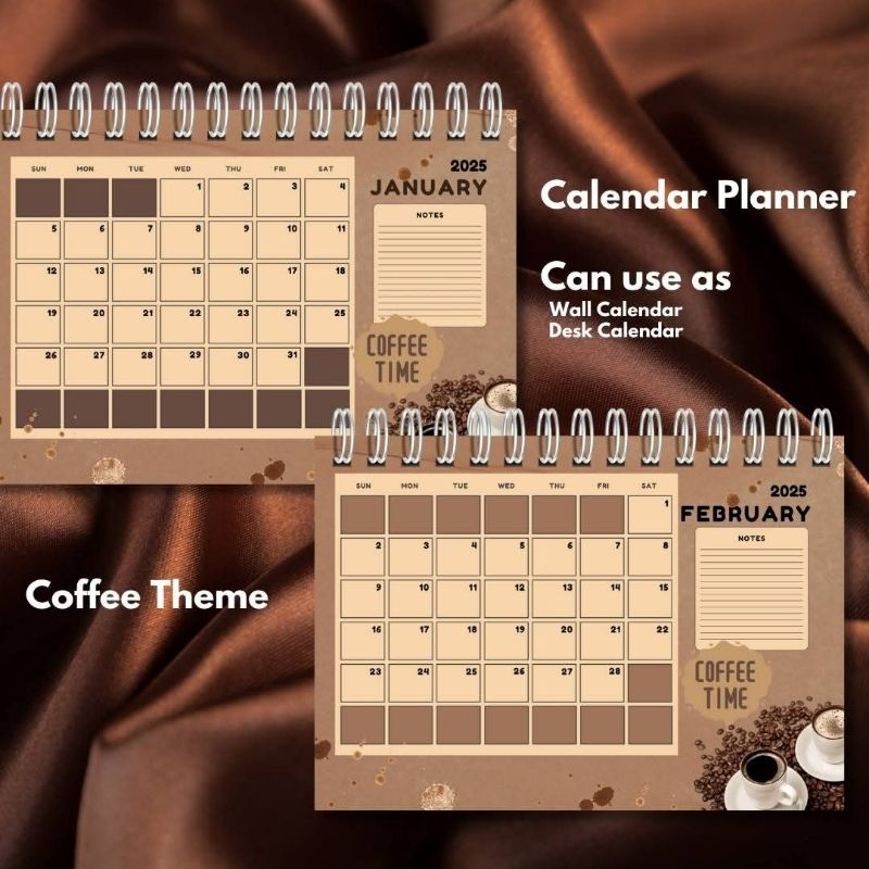COFFEE CALENDAR 2025 / COLOR OF THE YEAR / WALL CALENDAR / A3 SIZE ...