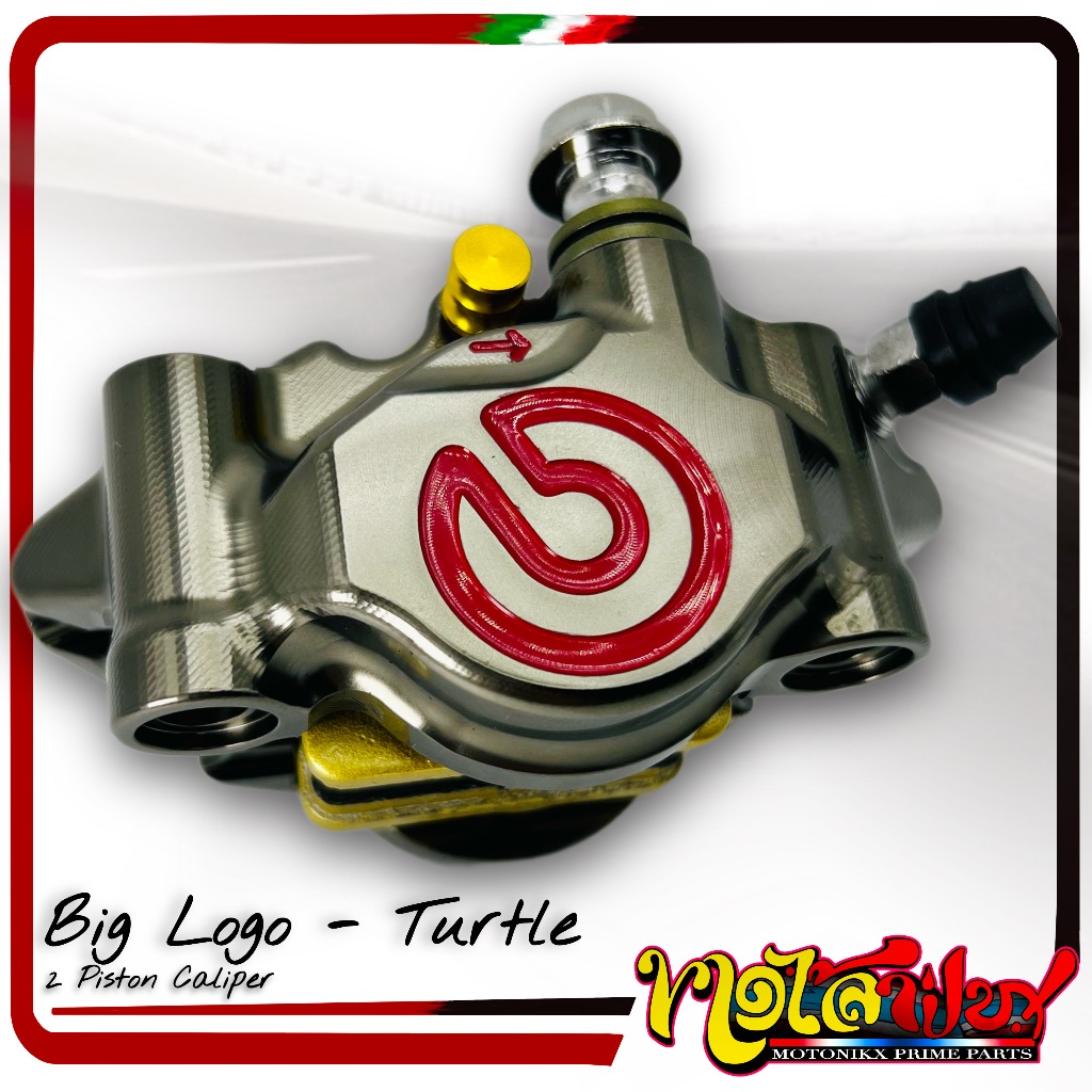CNC TURTLE Back / Nickel Caliper with Alloy bracket For Wave125, Mio ...