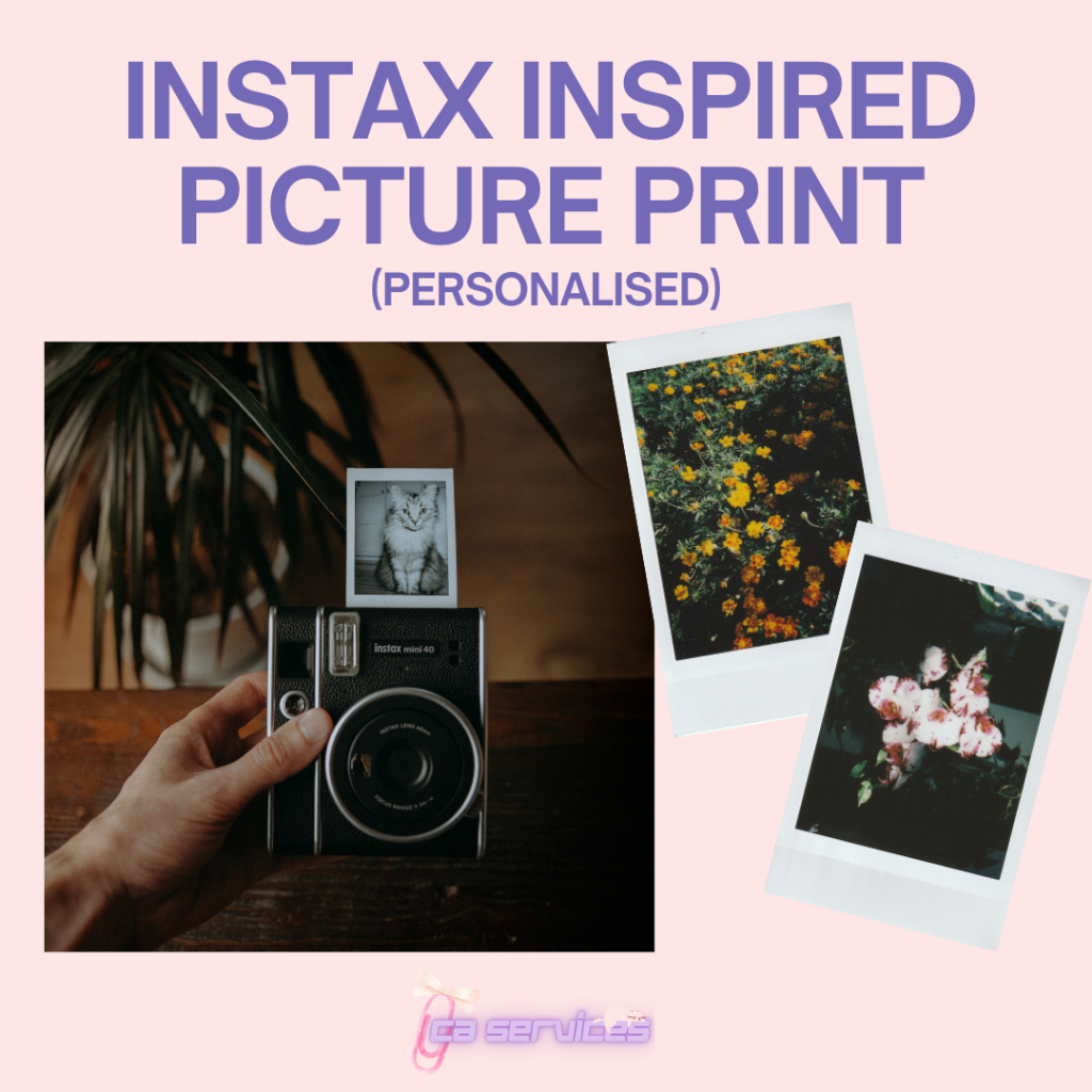 Instax Inspire Photo Print Personalised | CA Services | Shopee Philippines