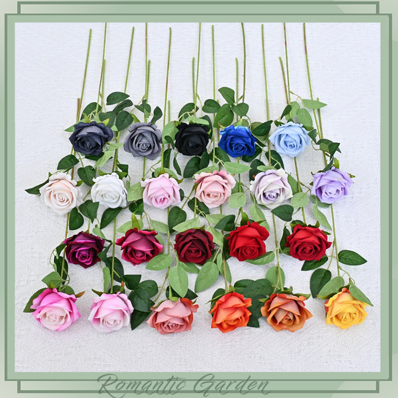 High Quality Velvet Rose&Cloth Rose Fake Rose Fake Flowers Artificial ...