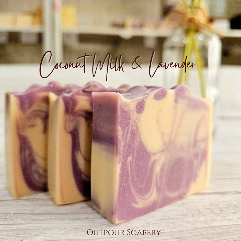 Coconut Milk and Lavender Soap by Outpour Soapery (Handmade Natural ...