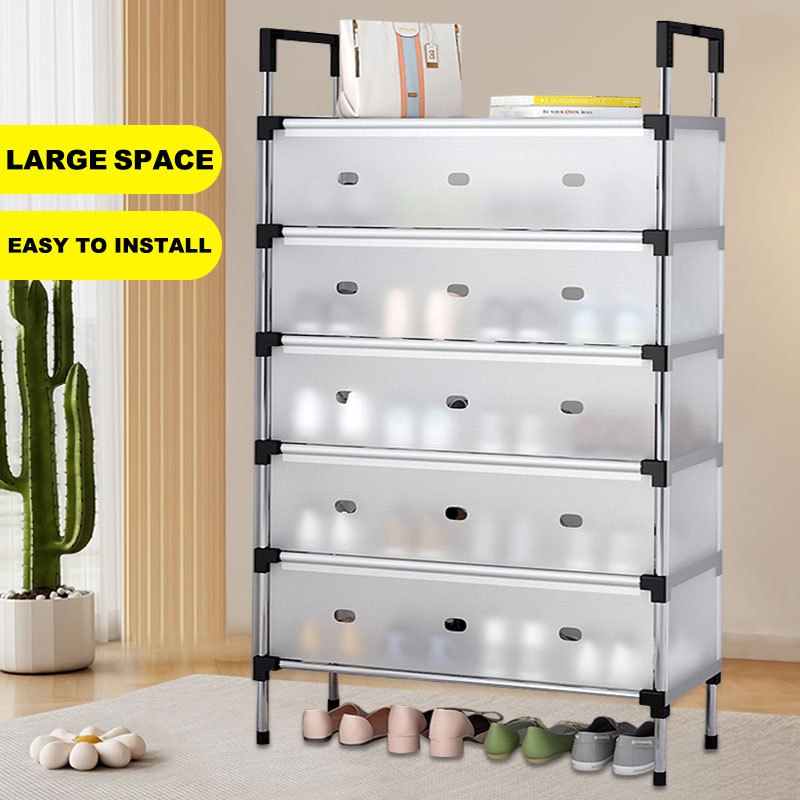 Shoe Rack 3/4/5/6/7Layers Shoe Box Organizer dustproof storage rack ...