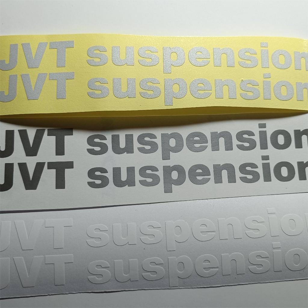 JVT SUSPENSION 2 PCS STICKER DECAL FOR FRONT SHOCK 3 STICKER OPTION ...