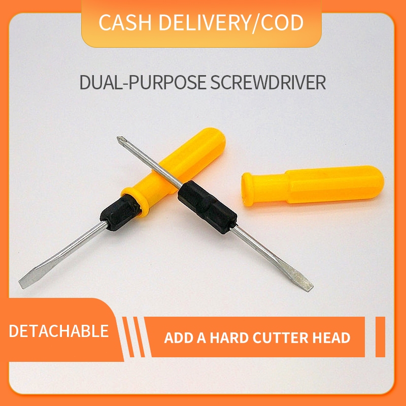 2-in-1 Mini Screwdriver Set | Interchangeable PH2 + SL6 | Magnetic Tip ...