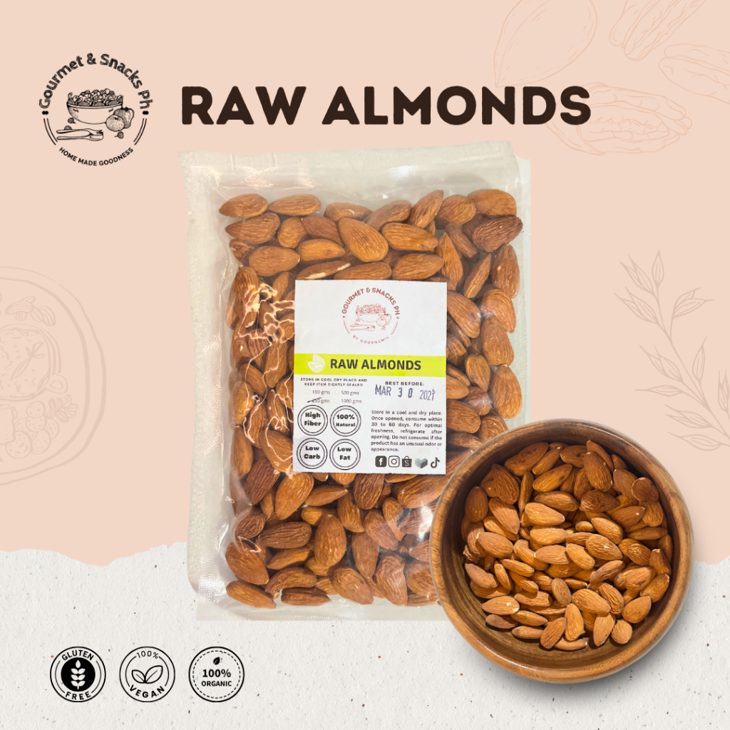 Almonds from California- G&S PH (Raw) | Shopee Philippines