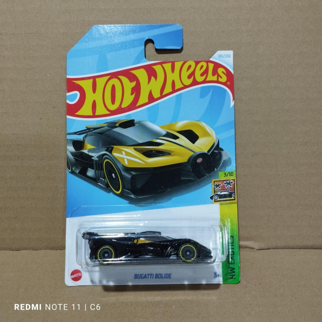Hot Wheels - Bugatti Bolide - Mattel Coleção HW Exotics Miniaturas 1/64