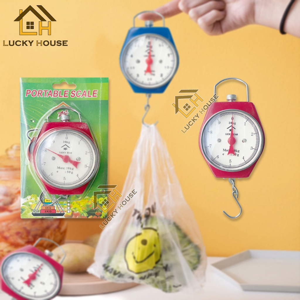 5/10kg Portable Hanging Scale Numeral Pointer Spring Balance Hanging ...