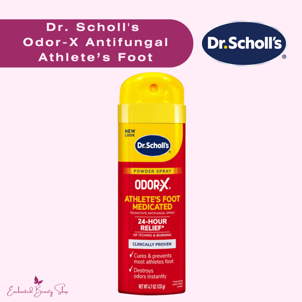 Dr. Scholl's Odor-X Antifungal Spray Powder Athlete's Foot Medication ...